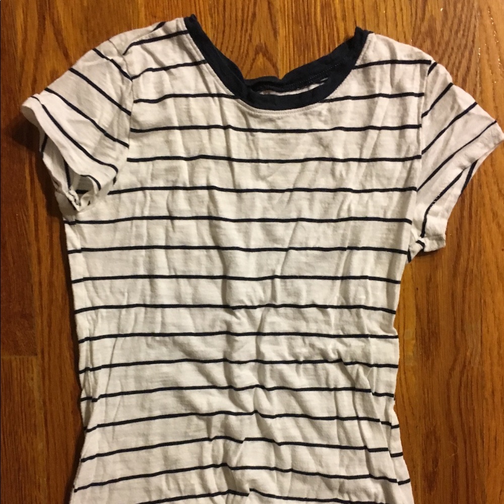 Hollister slim striped tee